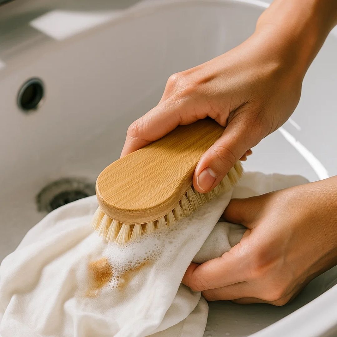 Fair Cepillo para Lavar Ropa de Bambú y Cerdas de Sisal