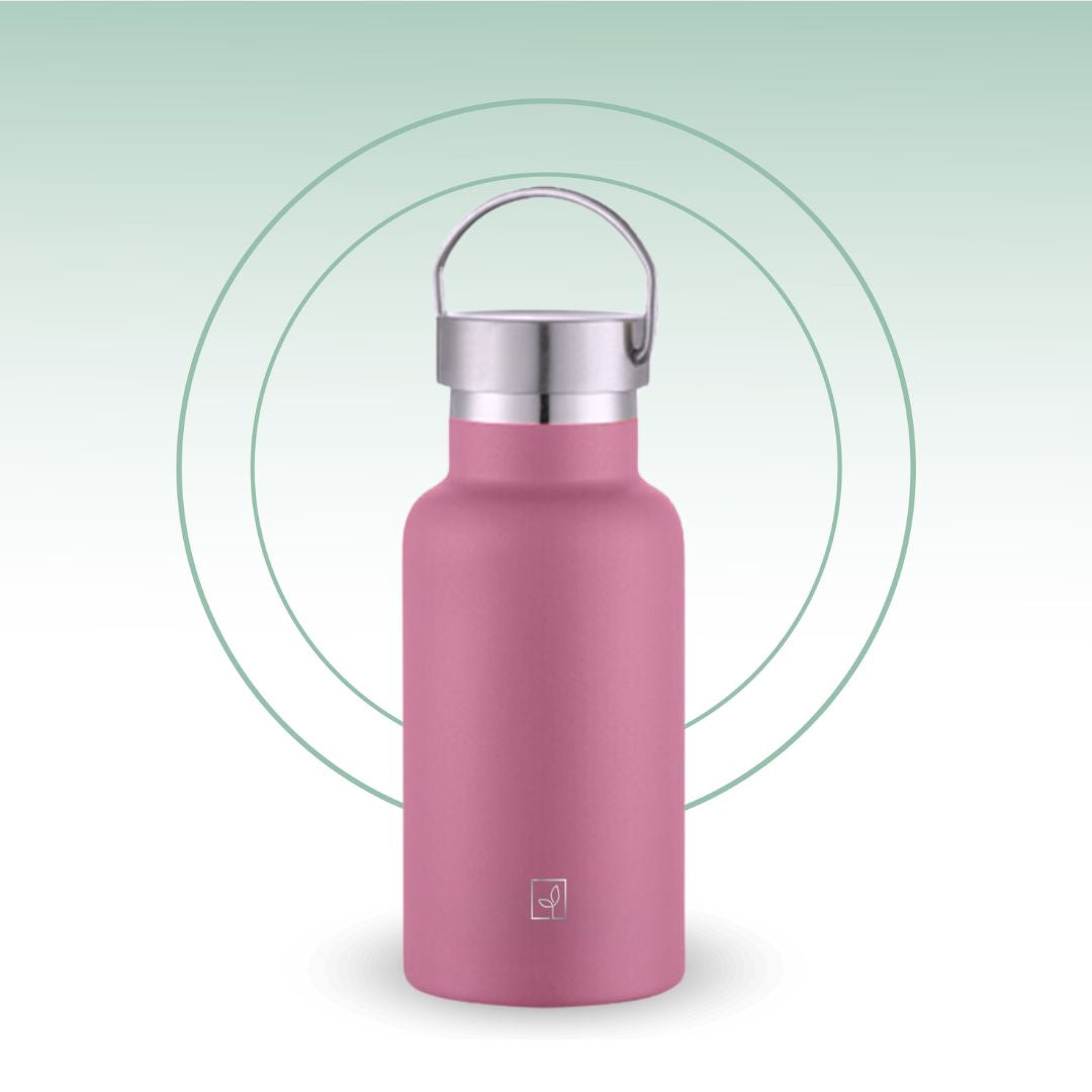 Fair Botella Térmica Camping de Acero Inoxidable con Tapa de Bambú 350ML