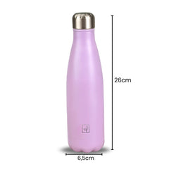 Fair Botella Cola Térmica de Acero Inoxidable 500ML LILA (Medio litro)