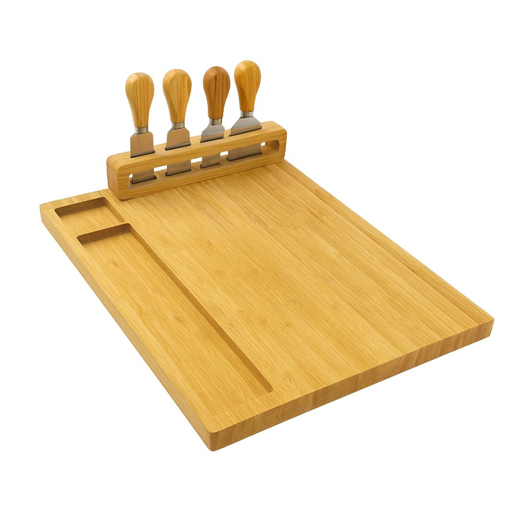 Fair Juego de Tablas y Cuchillos de Bambú Ecochef