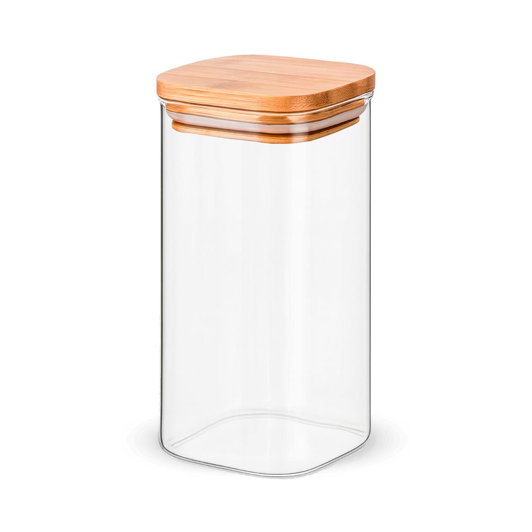 Fair Envases de Vidrio Tapa Bambú 1000ml Imagen principal del producto