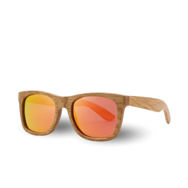 Fair Gafas De Bambú Original Protección UV 400 Naranja