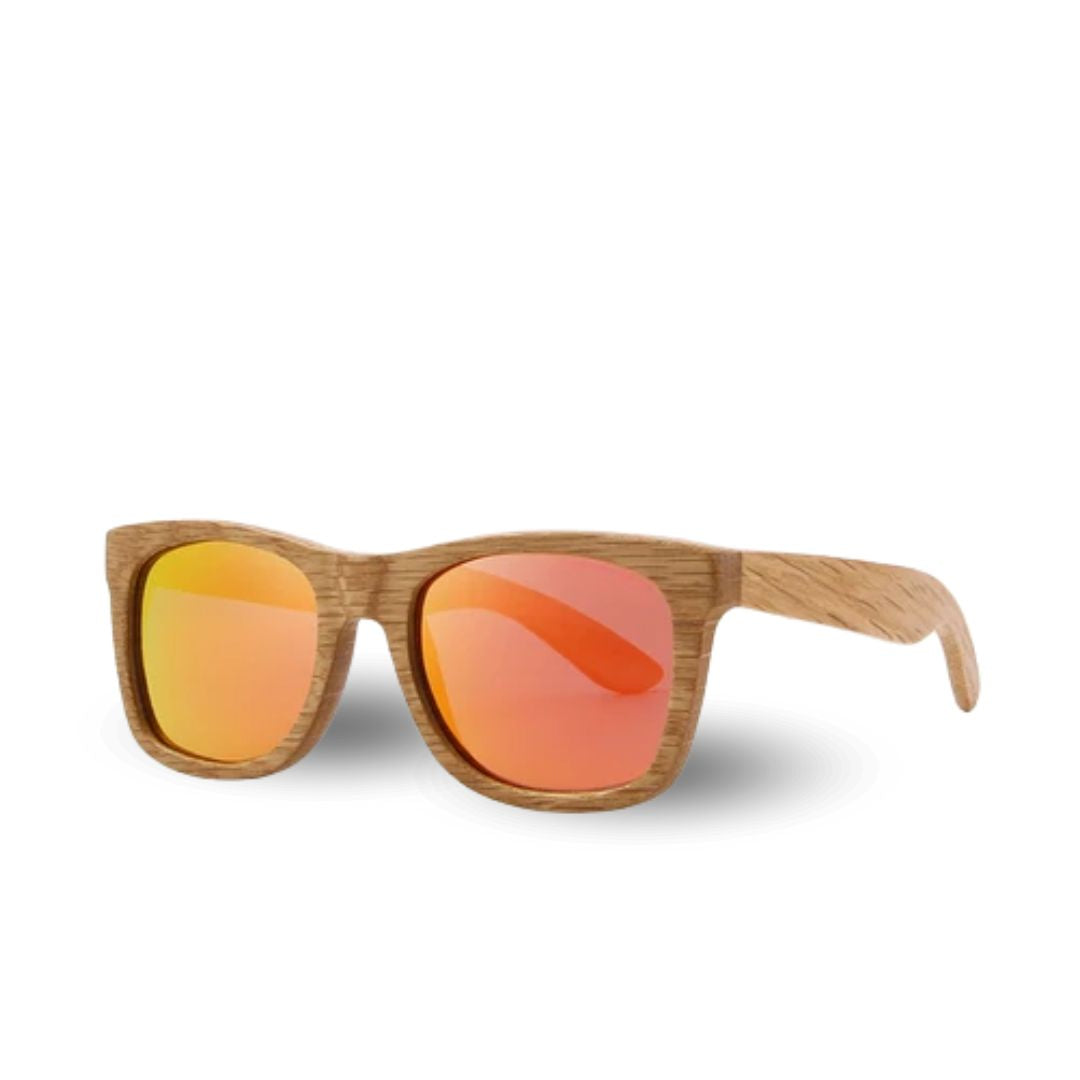 Fair Gafas De Bambú Original Protección UV 400 Naranja