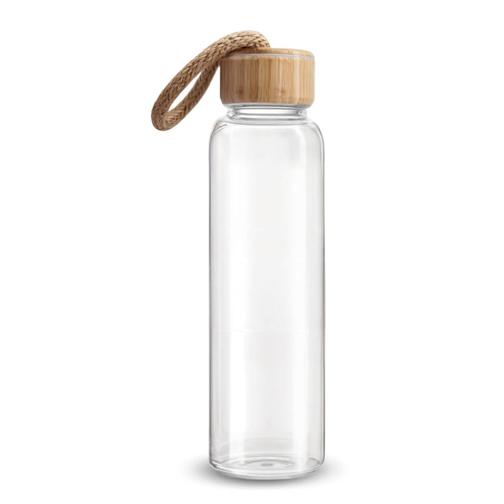 Fair Botella de Vidrio Tapa Bambú Econosip 650ml