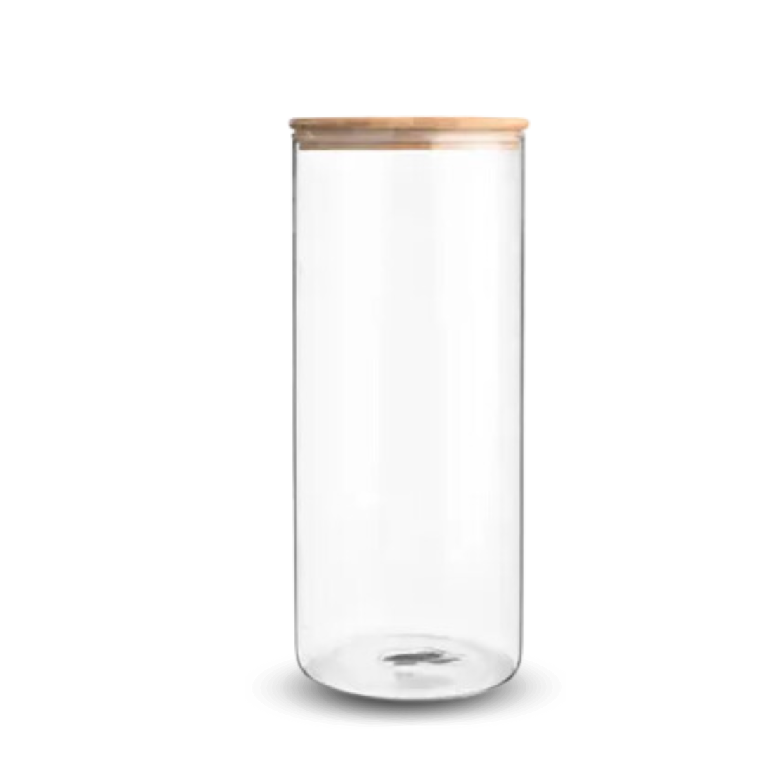 Fair Envases de Vidrio Tapa Bambú 800ml