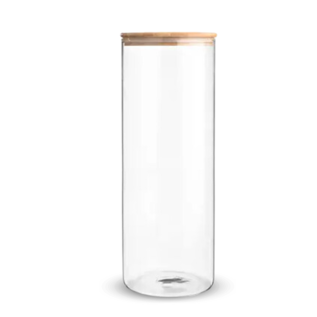 Fair Envases de Vidrio Tapa Bambú 1000ml