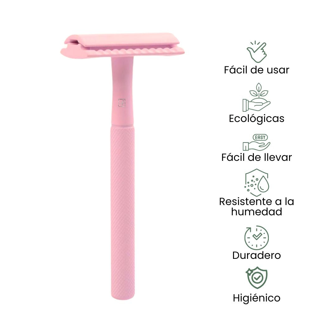 Fair Rasuradora PREMIUN de Acero Inoxidable Reutilizable Rosado