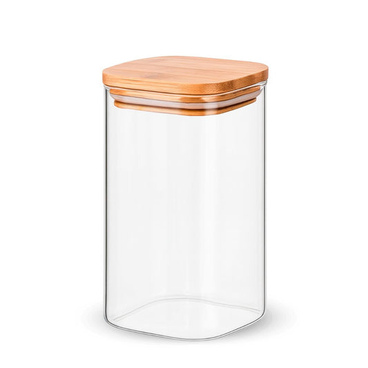 Fair Envases de Vidrio Tapa Bambú 1000ml 1080