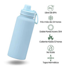 Fair Botella Aqualuxe 1000ML Tapa Sujetador de Celular