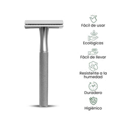 Fair Rasuradora PREMIUN de Acero Inoxidable Reutilizable Plateada