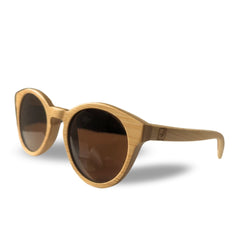 Fair Gafas De Bambú Aviador Protección UV 400 Café