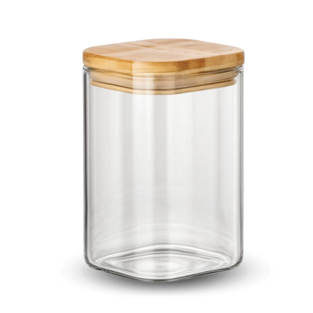 Fair Envases de Vidrio Tapa Bambú 800ml