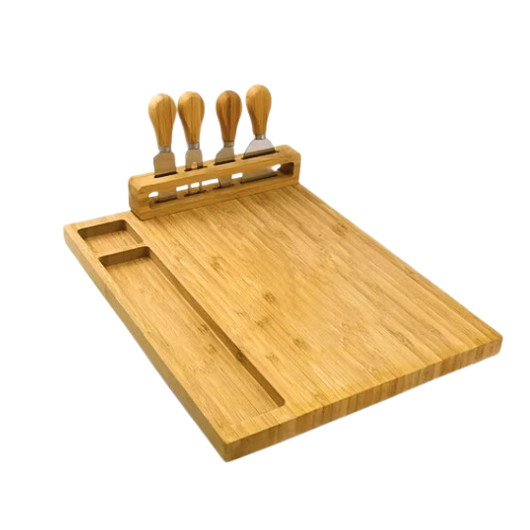 Fair Juego de Tablas y Cuchillos de Bambú Ecochef