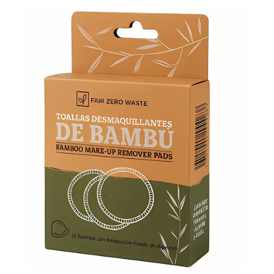 Fair Toallas Desmaquillantes Reutilizables Bambú (set 12unidades)