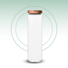 Fair Envases de Vidrio Tapa Bambú 2400ml