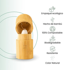 Fair Hilo dental biodegradable envase bambú