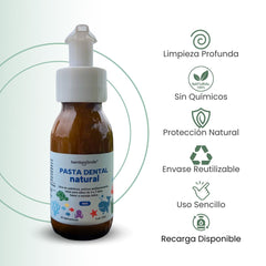 BambooSmile Pasta Dental Natural 60ml - Cuidado Bucal Ecológico Portátil
