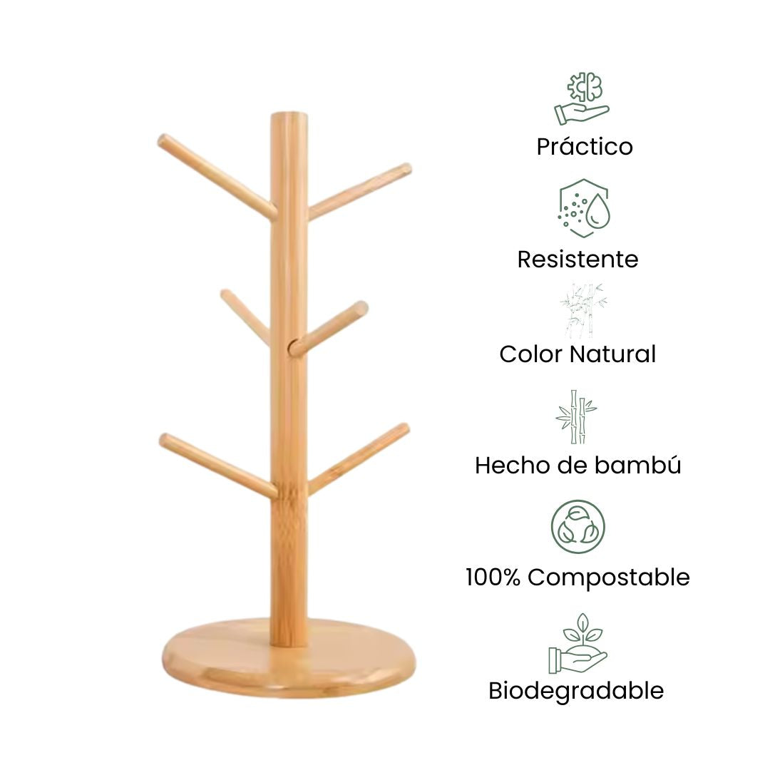 Fair Porta Vasos de Bambú Imagen secundaria del producto