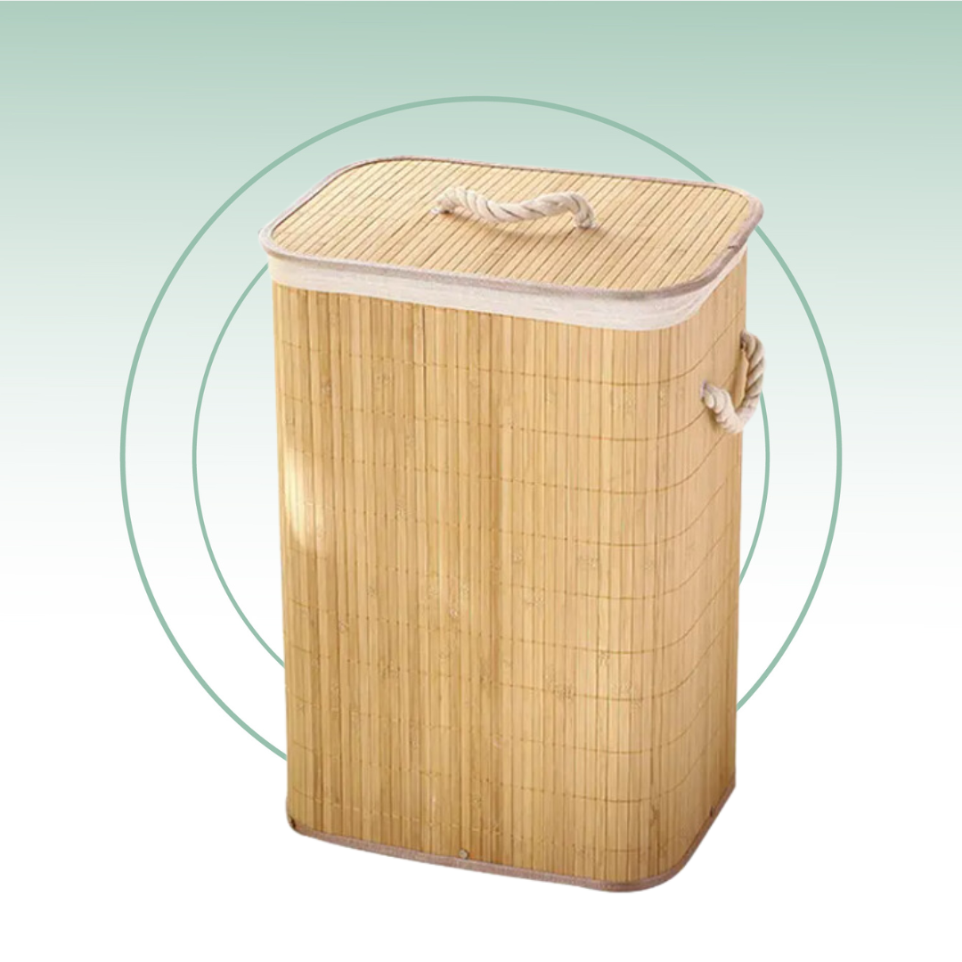 Fair Cesta de Almacenamiento Bambú Tejido