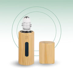 Fair Contenedor de Bambú para Perfume 3ml con Envase Interno de Vidrio