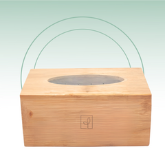 Fair Caja para Pañuelos de Bambú