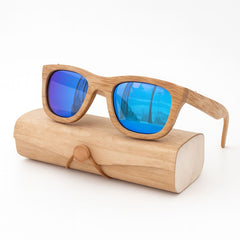Fair Gafas De Bambú Original Protección UV 400 Celeste