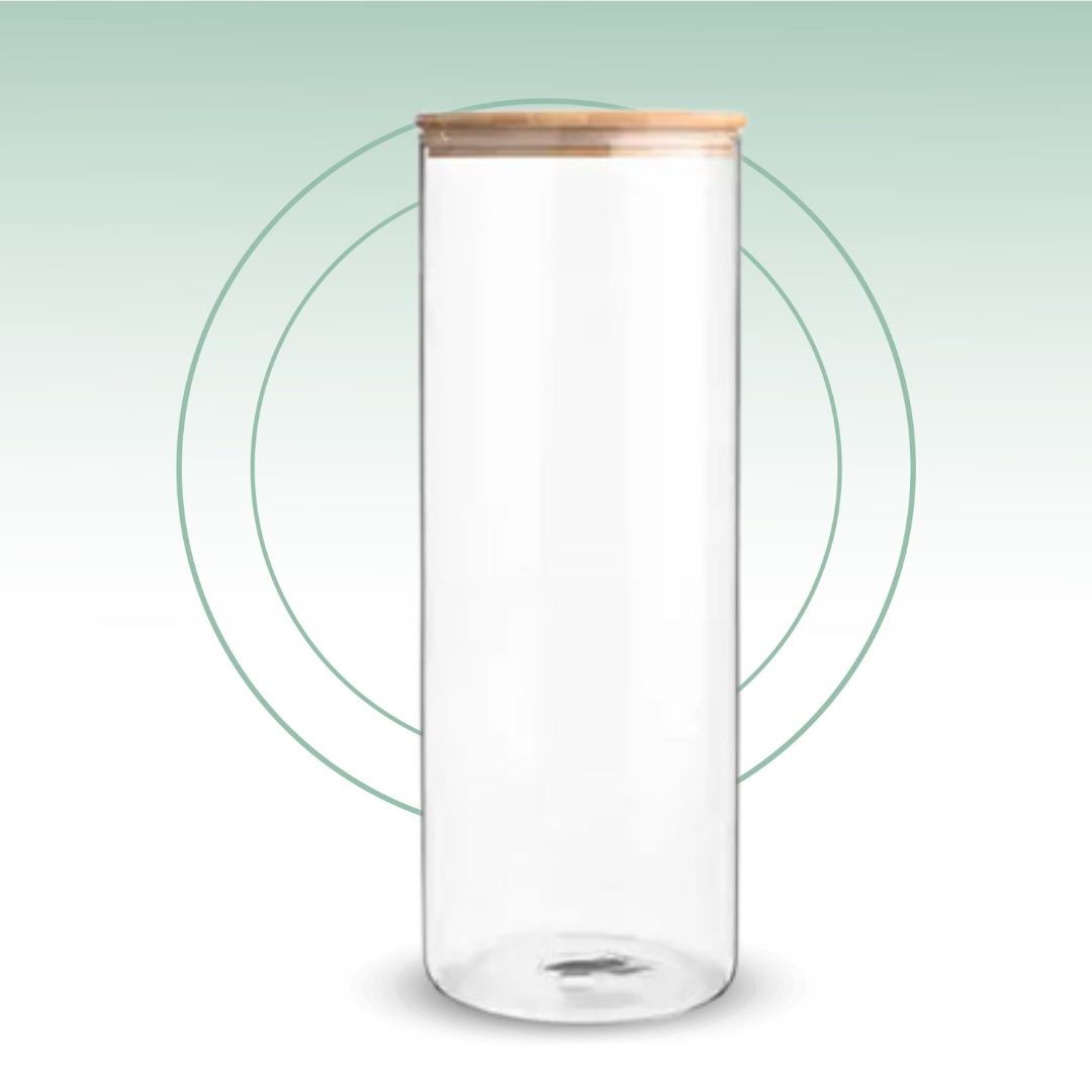 Fair Envases de Vidrio Tapa Bambú 1000ml