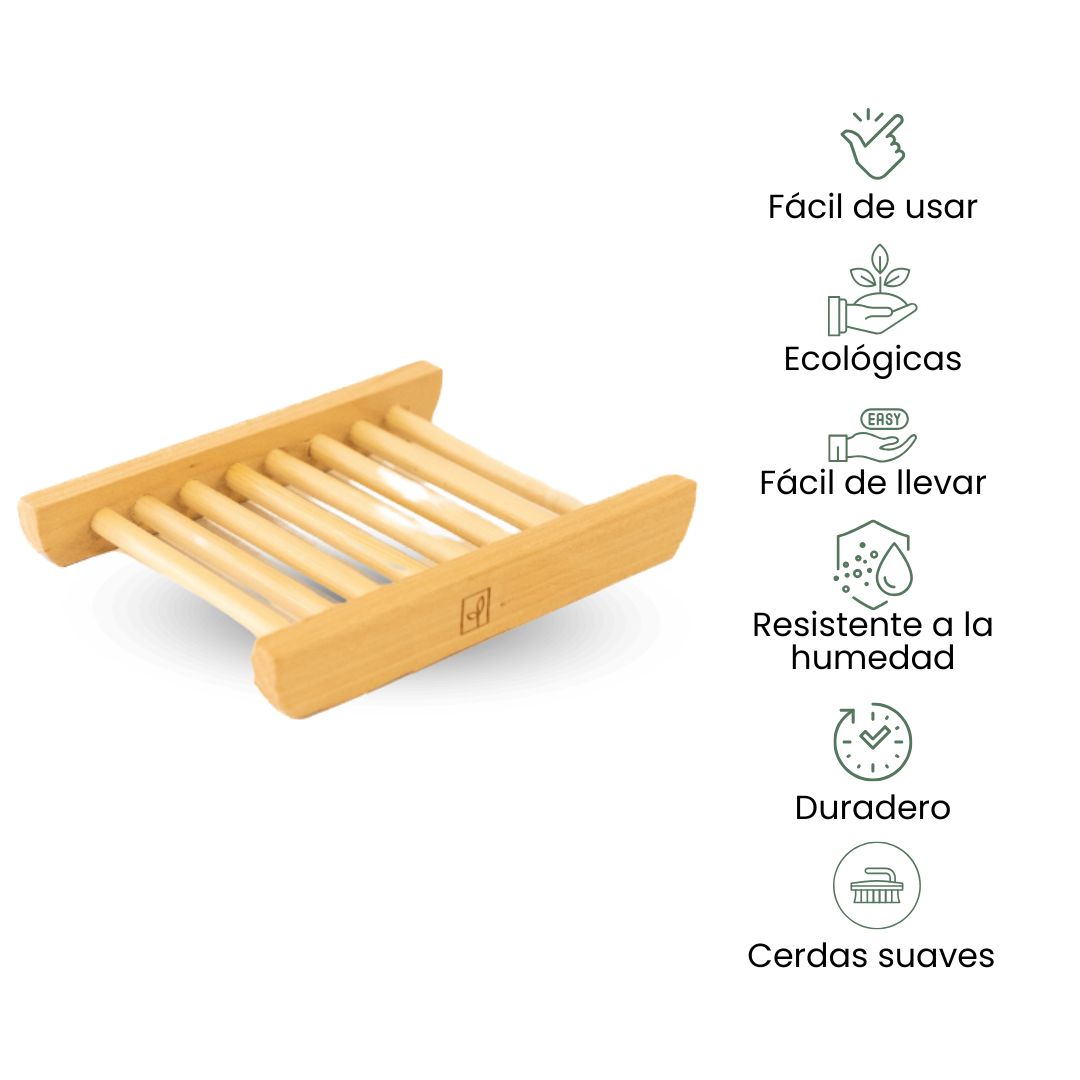 Fair Jabonera de bambú Imagen secundaria del producto