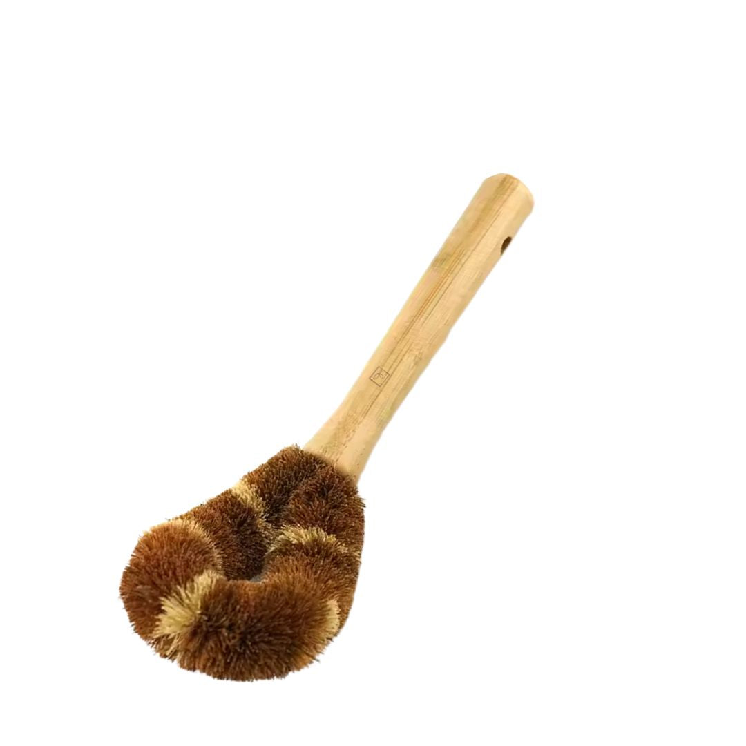 Fair Cepillo Lavaplatos Cerdas de Coco con Mango de Bambú Imagen secundaria del producto
