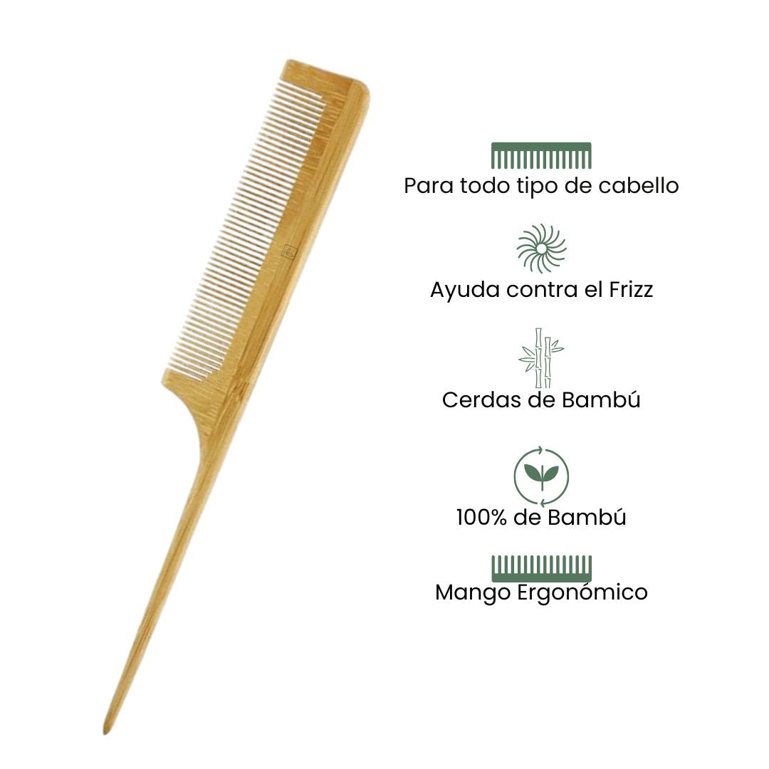 Fair Peine de Bambú Cola Larga Imagen secundaria del producto