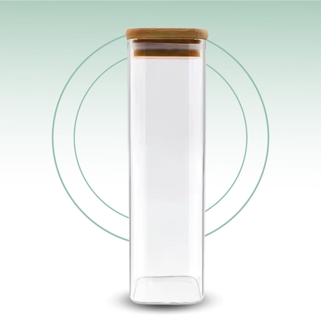Fair Envases de Vidrio Tapa Bambú 2400ml