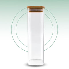 Fair Envases de Vidrio Tapa Bambú 2400ml