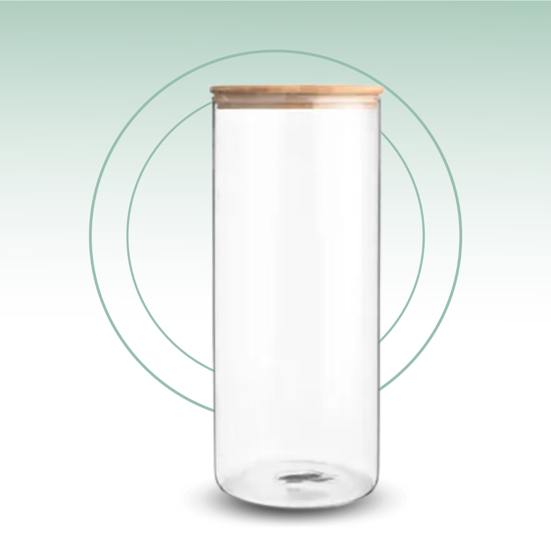 Fair Envases de Vidrio Tapa Bambú 800ml