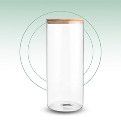 Fair Envases de Vidrio Tapa Bambú 800ml