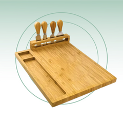 Fair Juego de Tablas y Cuchillos de Bambú Ecochef
