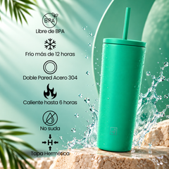 Fair Botella Tumbler Térmica Coolsip 600ml Doble Tapa