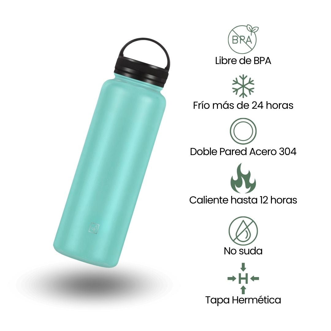 Fair Botella Sport Térmica de Acero Inoxidable 1200ML Celeste