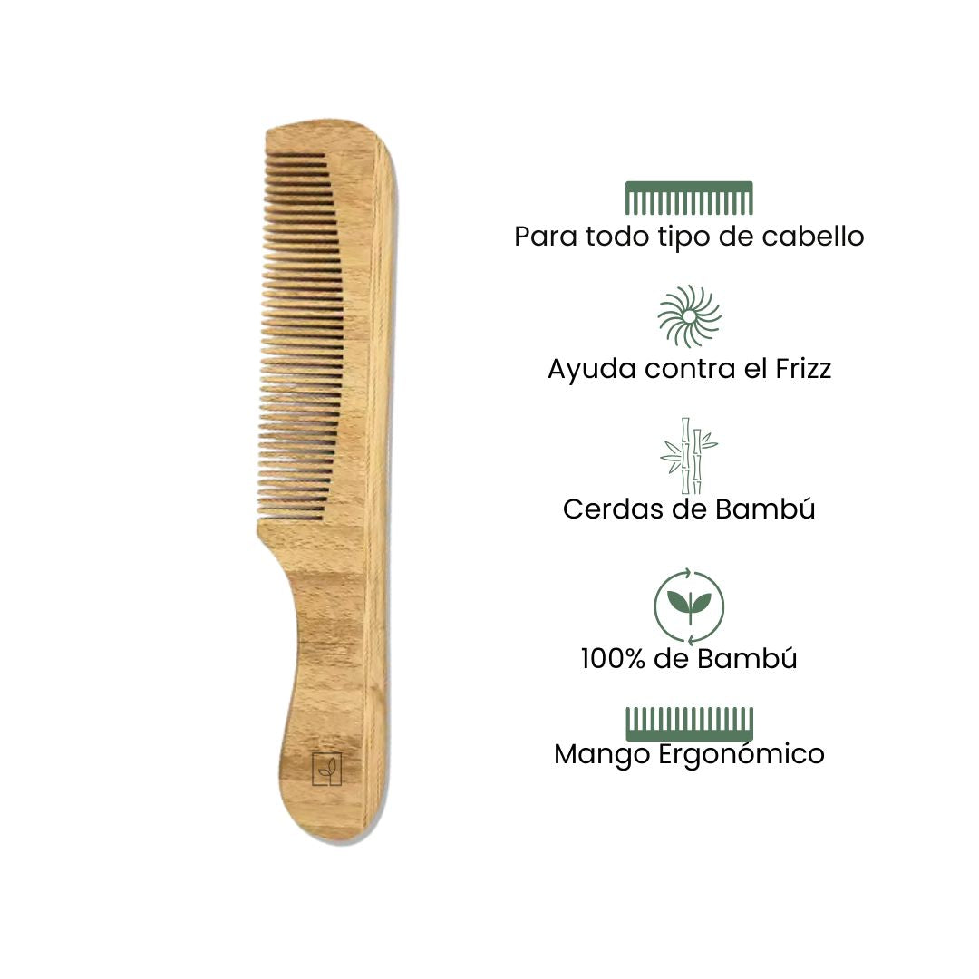 Fair Peine Largo Mediano de Bambú Imagen secundaria del producto