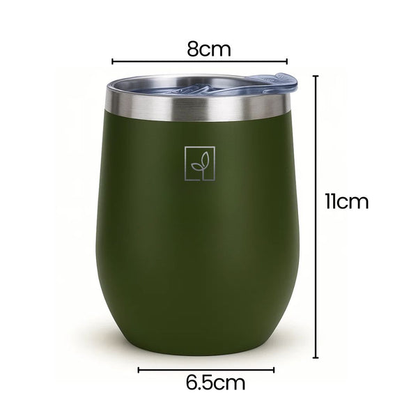 Fair Botella Taza Térmica Oval Acero Inoxidable 360ML