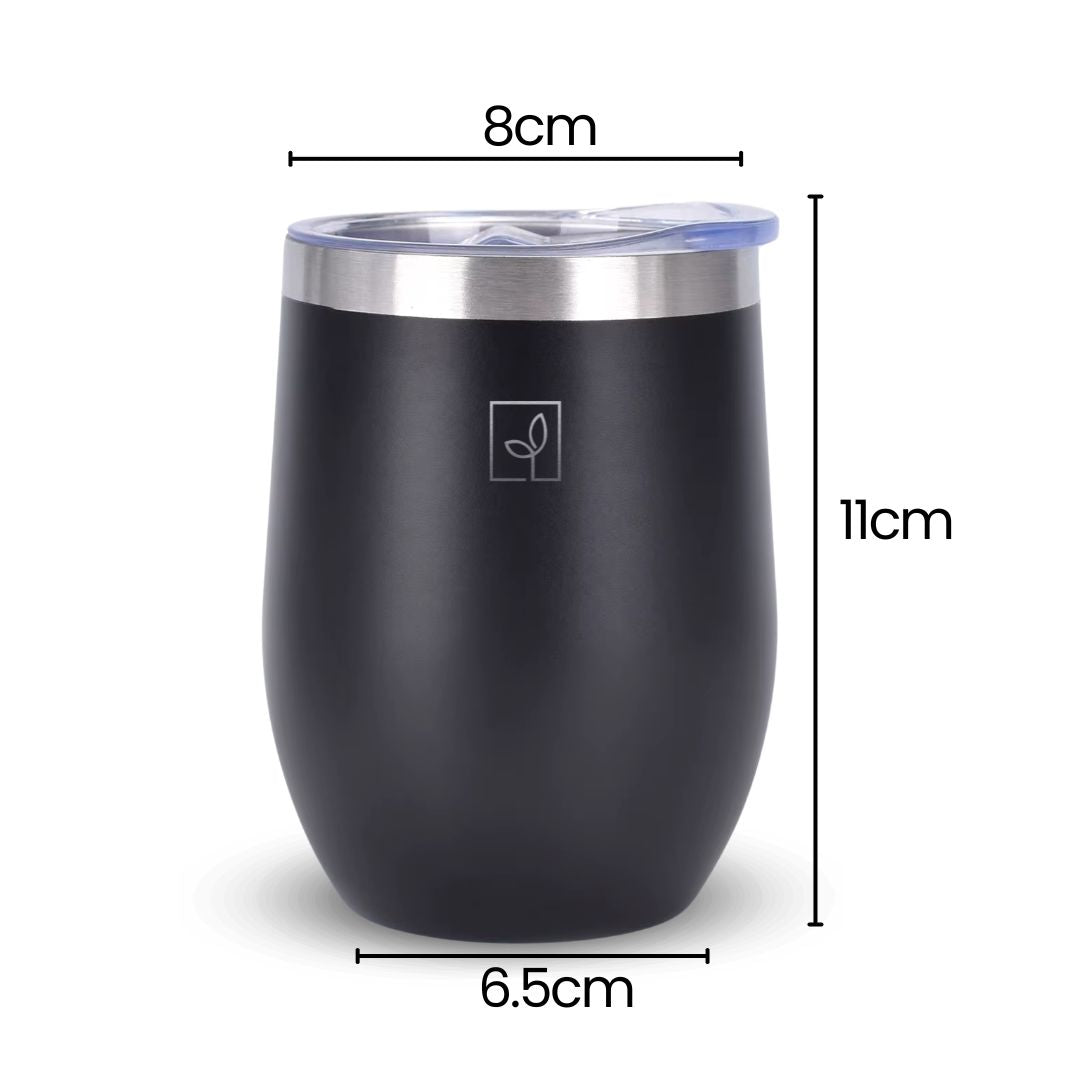 Fair Botella Taza Térmica Acero Inoxidable 360ML NEGRO