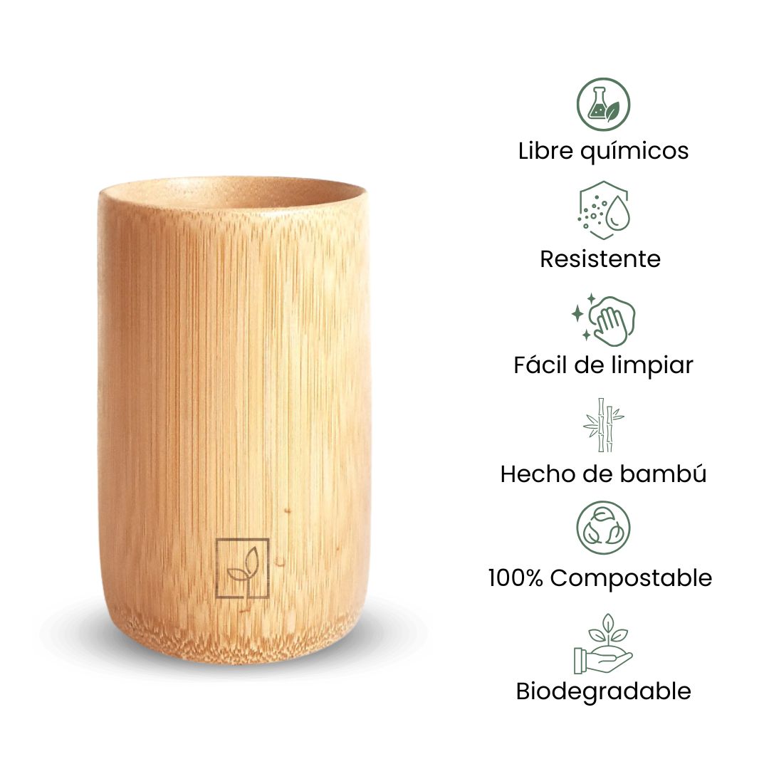 Fair Taza de bambú Tempi 12x8cm Imagen secundaria del producto