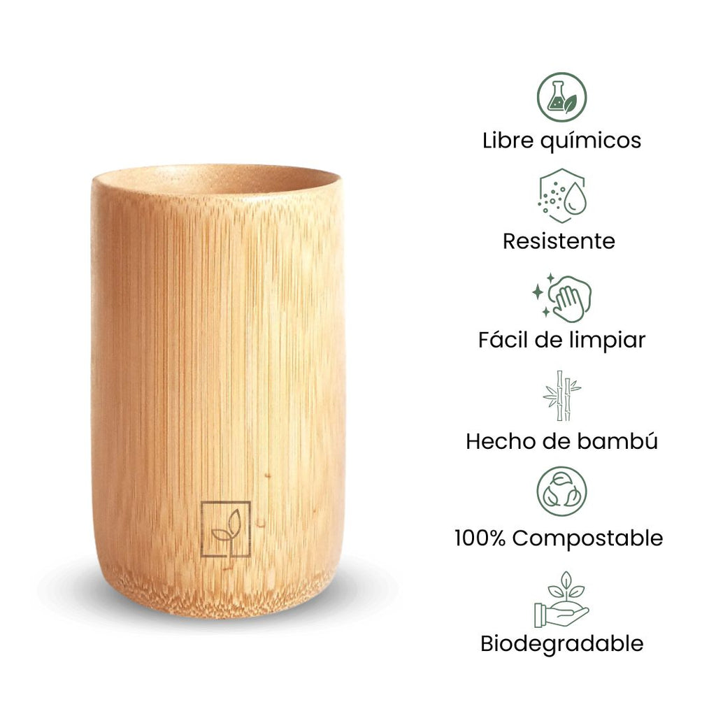 Fair Taza de bambú Tempi 12x8cm