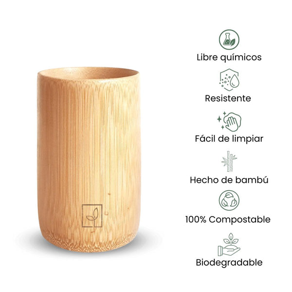 Fair Taza de bambú Tempi 12x8cm