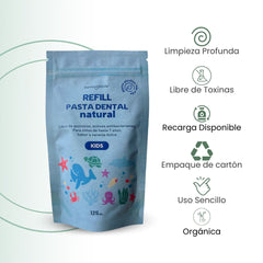 BambooSmile Refill Pasta Dental Natural 125ml - Recarga Ecológica y Sostenible