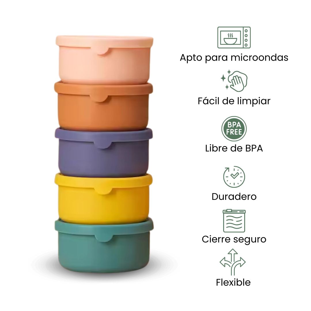 Fair Lonchera de Silicona Redonda 700ml