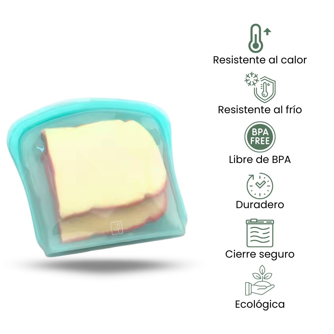 Fair Bolsa de Silicona Reutilizable 600ml