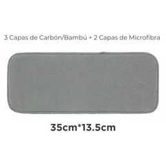 Fair Inserto Pañal Absorbente Microfibra 5 Capas Carbón