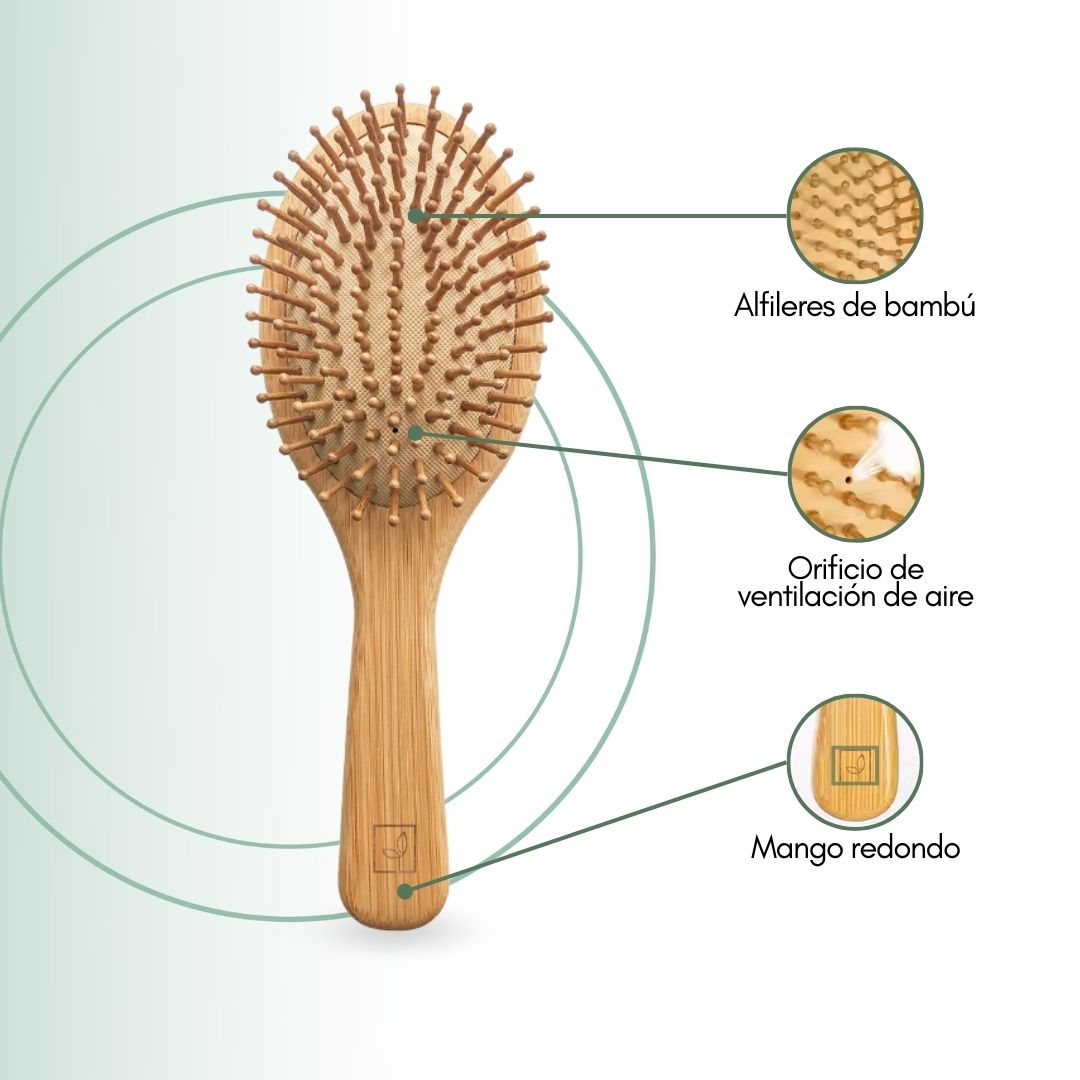 Fair Cepillo de Cabello Bambú Mediano