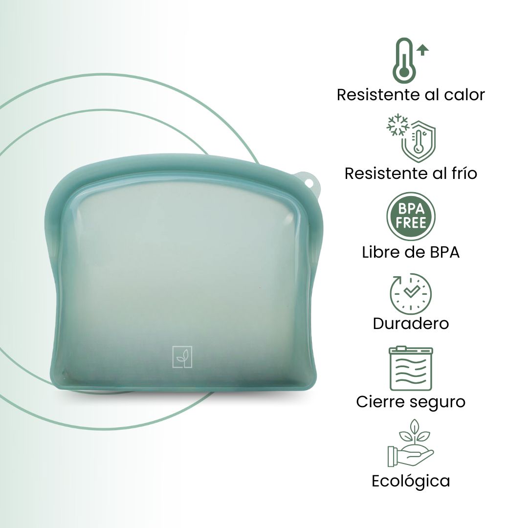 Fair Bolsa de Silicona Reutilizable 1800ML