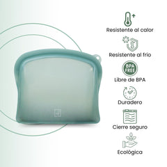 Fair Bolsa de Silicona Reutilizable 1800ML